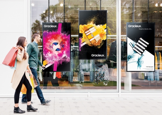 Écran vitrine double face Samsung OMN-D